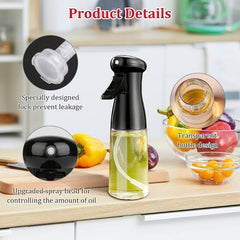 Versatile Oil Spray Bottle Set for Cooking - 200ml, 300ml, 500ml Sizes